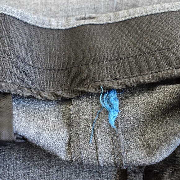 Men's George Premium Comfort Flat Front Suit Pants 34x32 Gray - Picture 8 of 10